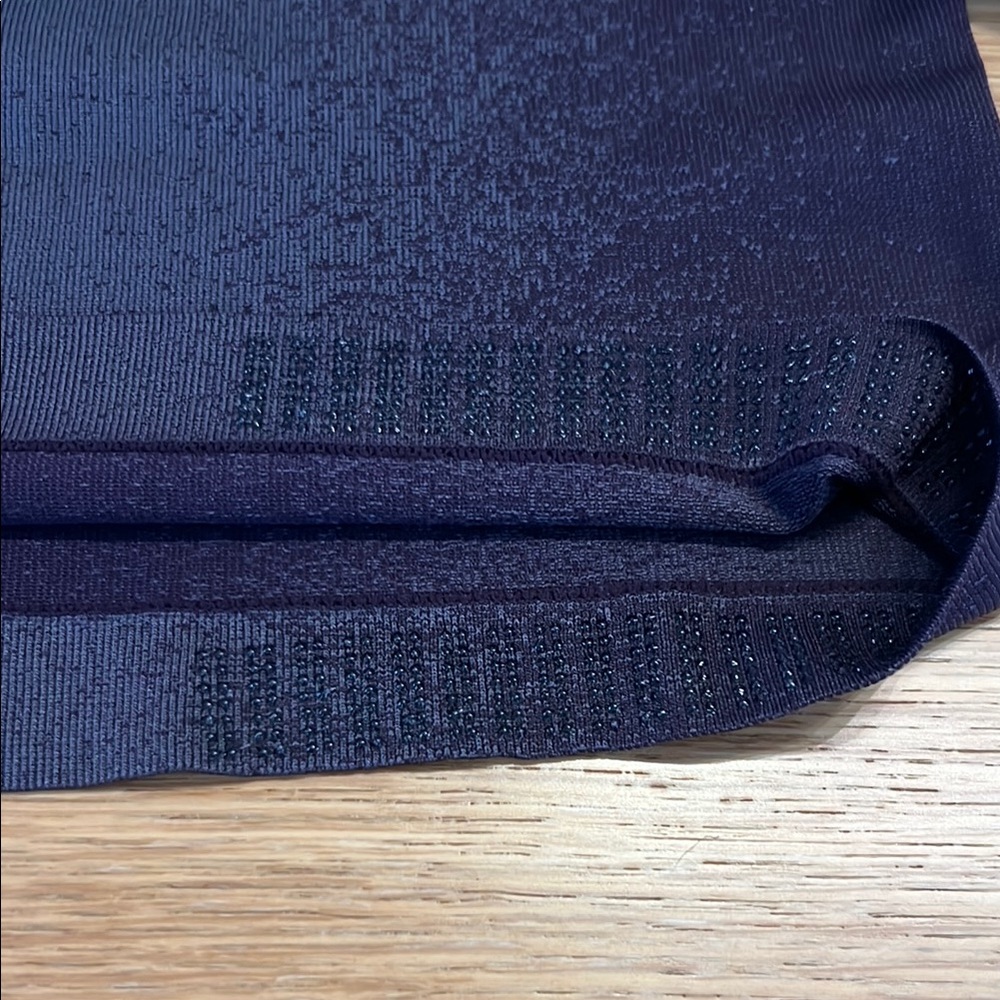 Athleta Momentum Seamless Long Sleeve Shirt purple and gray size XS thumb holes - Picture 8 of 8
